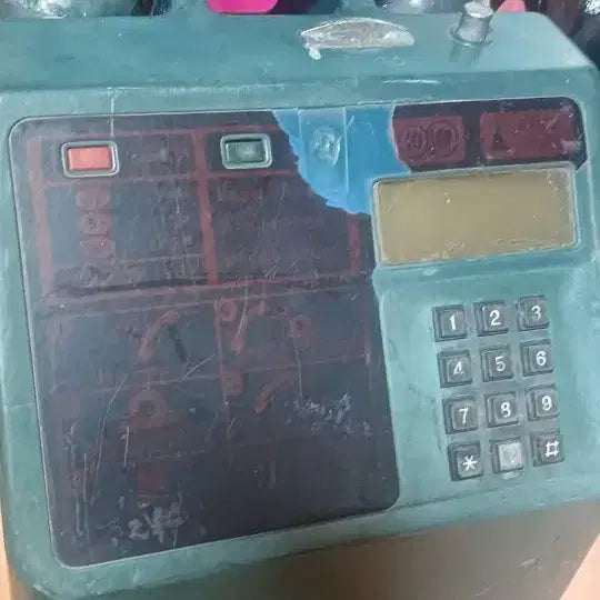 [BUNJANG] 1980s Retro Green Rotary Dial Public Telephone / [근대사 소품] 1980년대 추억의 옥색/청록색 버튼식 공중전화기일반 근대사 아닙니다