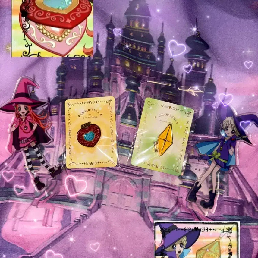 [BUNJANG] Sugar Sugar Rune Pendant Badge 2 Types Bundle Set (Sealed New) / [미개봉 새상품] 슈가슈가룬 팬던트 뱃지 2종 일괄