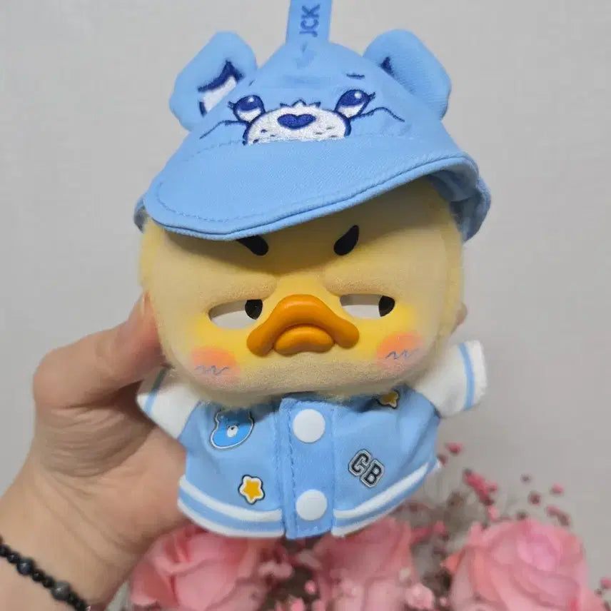 [BUNJANG] Upsetting Duck Care Bears Collaboration Plush Set (Blue/Pink) / 짜증오리 업셋덕 케어베어 인형 블루/핑크
