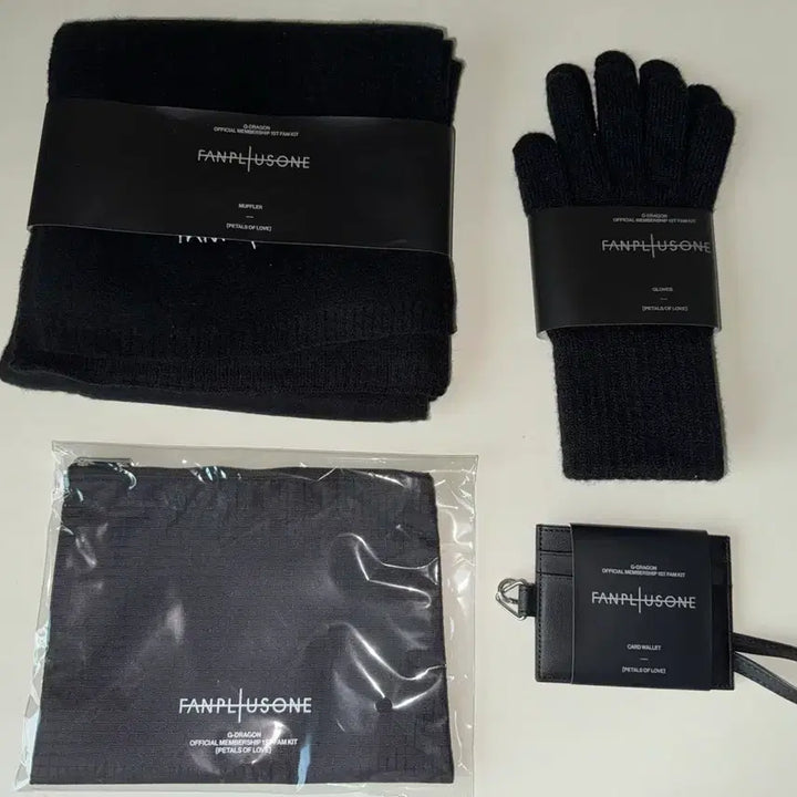 [BUNJANG] G-Dragon Bundle Set Scarf, Gloves, Pouch, Wallet / 지드래곤 팸키트(목도리, 장갑, 파우치, 지갑) 일괄