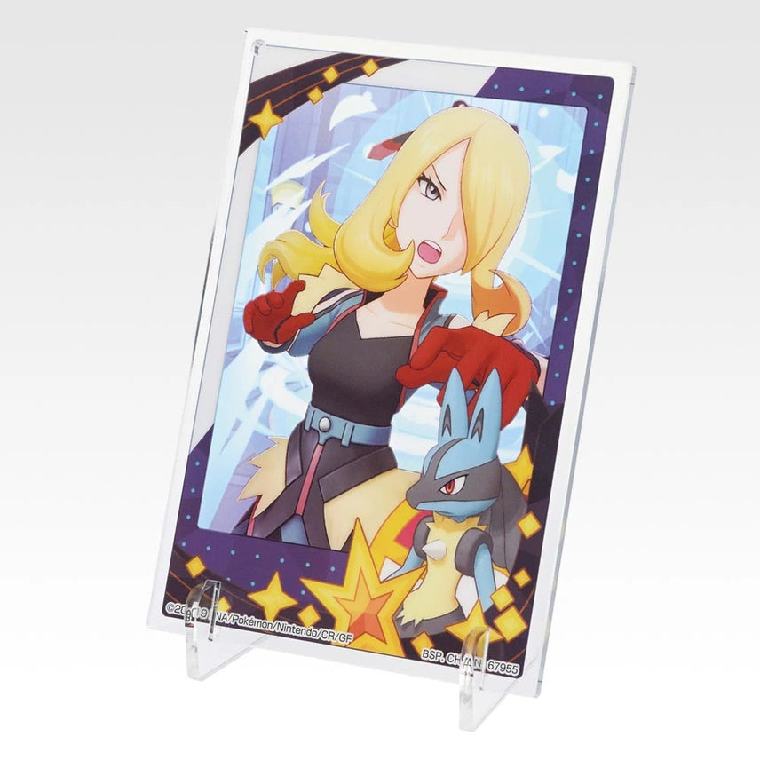 [BUNJANG] Pokemon Masters EX 7th Anniversary Acrylic Board - N (Gracidea) &amp; Cynthia / 포켓몬 굿즈 포켓몬 마스터즈 EX 7th Anniversary E상 난천 시로나 아크릴 보드