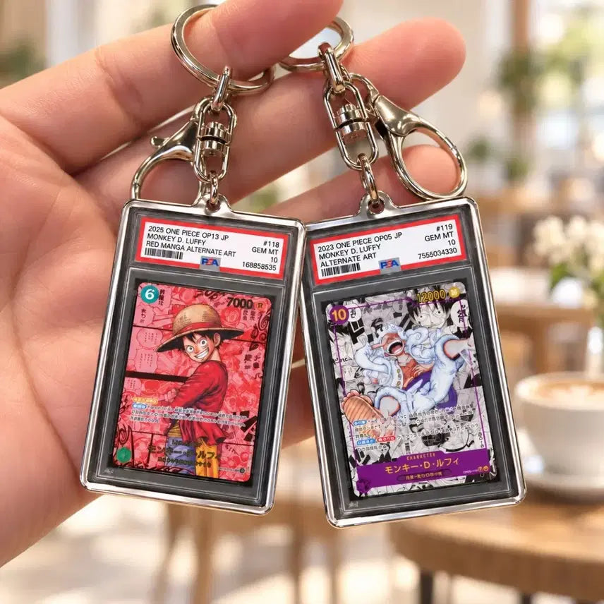 [BUNJANG] One Piece Card Game PSA10 Custom Card Keychain Acrylic Goods / 원피스 카드게임 PSA10 커스텀 카드 키링 아크릴 굿즈