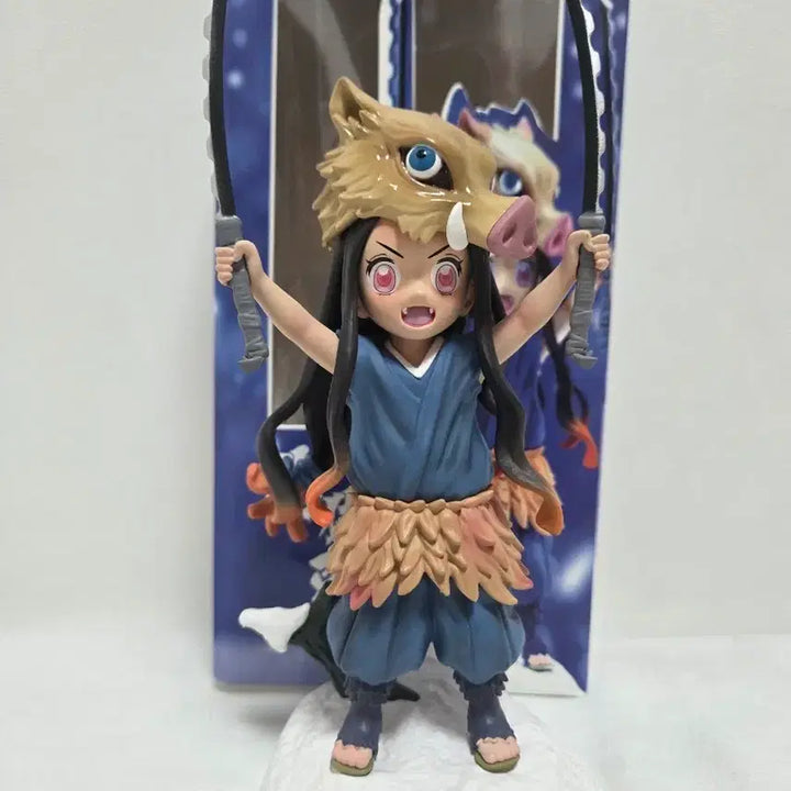[BUNJANG] Demon Slayer Inosuke &amp; Nezuko Figure Set / 귀멸의 칼날 이노스케 네즈코 피규어