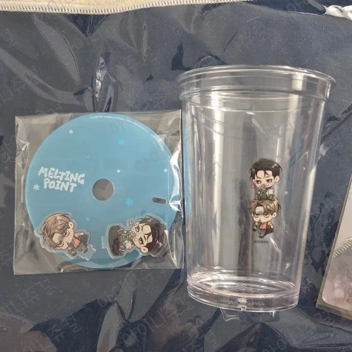 [BUNJANG] Haebingokseon Reusable Cup &amp; Acrylic Coaster Set / [해빙곡선] 리유저블 컵+아크릴코스터 세트