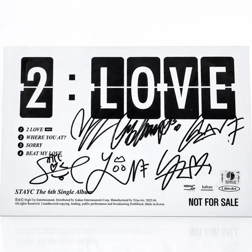 [BUNJANG] STAYC 2 LOVE Autographed CD / 스테이씨 2 LOVE 싸인cd