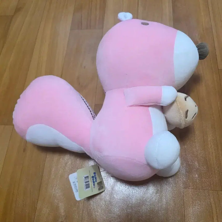 [BUNJANG] Bonobono Pink Squirrel Plush Toy / 보노보노 핑크 다람쥐 봉제인형