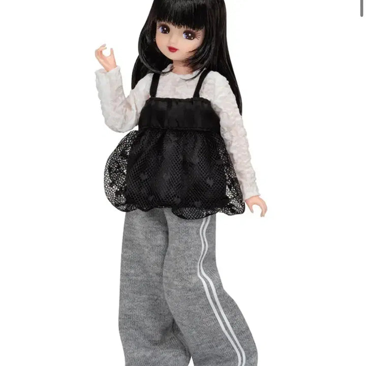 [BUNJANG] Licca-chan Authentic Real Clothes Select Gray Training Pants (Sealed) / 리카짱 정품 의상 리얼 클로즈 셀렉트 회색 트레이닝 팬츠 미개봉 브라이스 육일돌