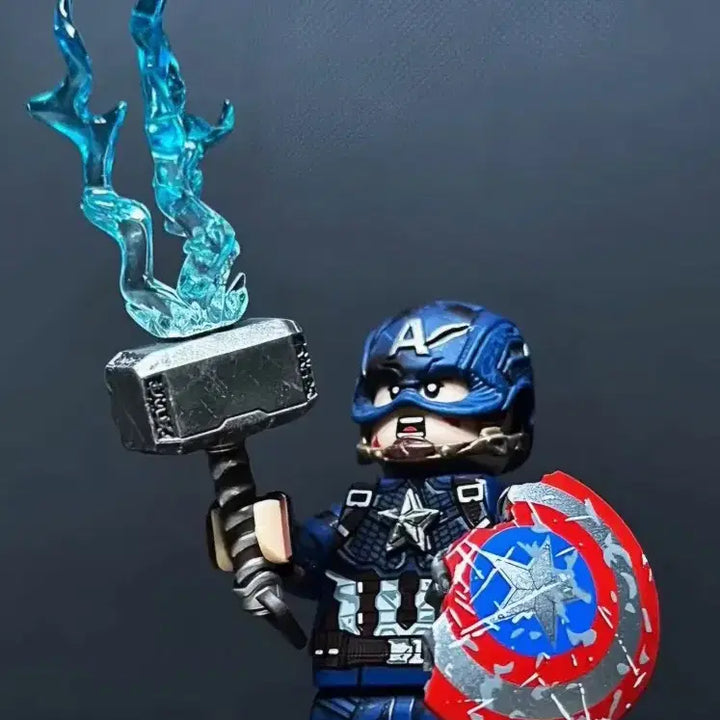 [BUNJANG] Custom Big Guy Captain America Endgame Version (Damaged) / 레고 커스텀 빅가이 bigguy 캡틴아메리카(데미지) 엔드게임버전