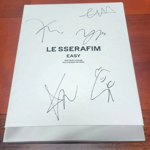 [BUNJANG] LE SSERAFIM EASY 3rd Mini Album Signed Album / 르세라핌 EASY 3집 미니 싸인앨범
