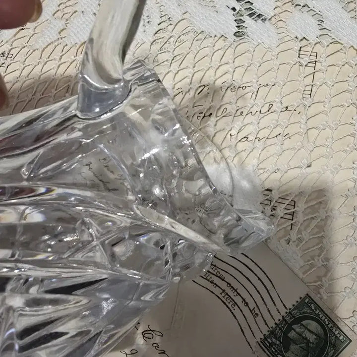 [BUNJANG] Vintage Crystal Jug (Creamer) Set with Spoon / 빈티지 크리스탈 저그(크리머)