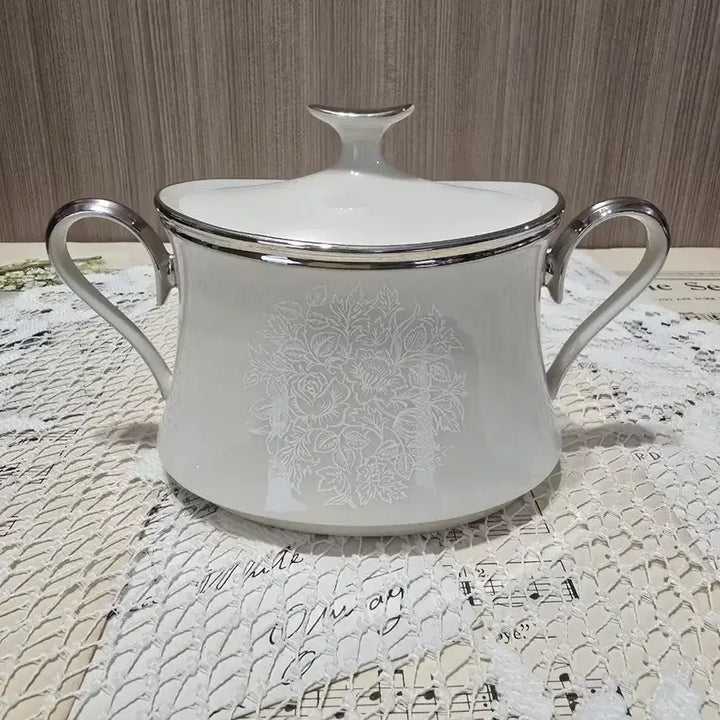 [BUNJANG] Vintage Lenox Moonspun Sugar Bowl / 빈티지 레녹스 문스푼 슈가볼