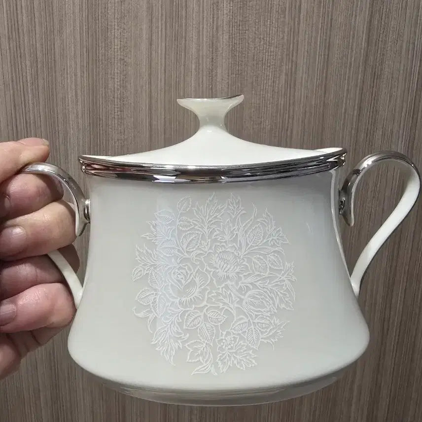 [BUNJANG] Vintage Lenox Moonspun Sugar Bowl / 빈티지 레녹스 문스푼 슈가볼
