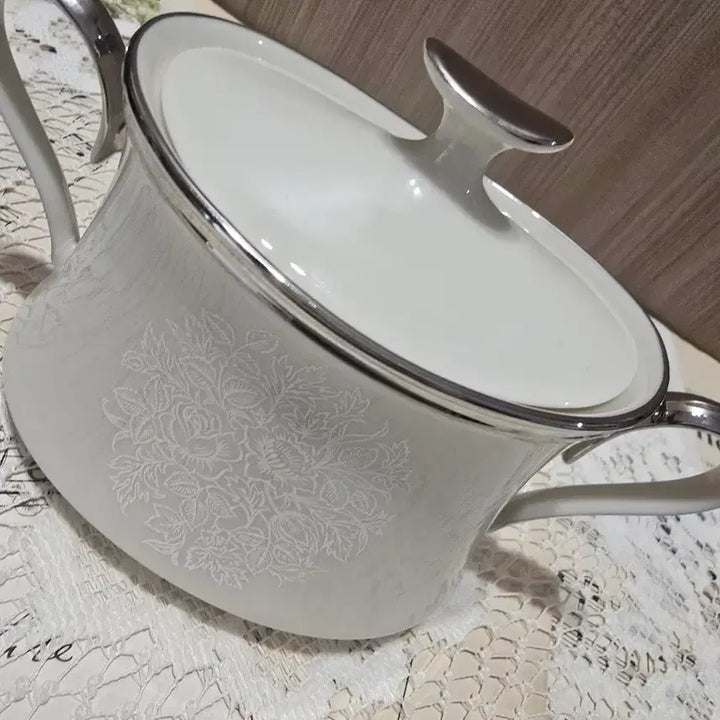 [BUNJANG] Vintage Lenox Moonspun Sugar Bowl / 빈티지 레녹스 문스푼 슈가볼