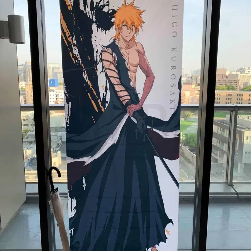 [BUNJANG] Bleach Kurosaki Ichigo Tapestry Poster / 블리치 쿠로사키 이치고 등신대 천포스터