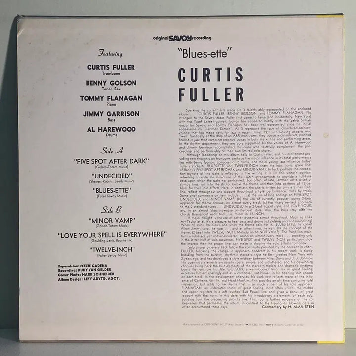 [BUNJANG] Curtis Fuller&