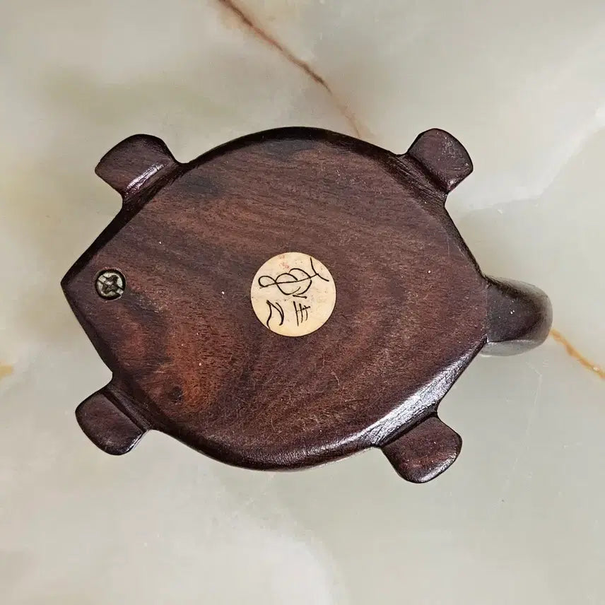 [BUNJANG] Wooden Turtle Compass Antique / 원목 거북이 나침판  골동품