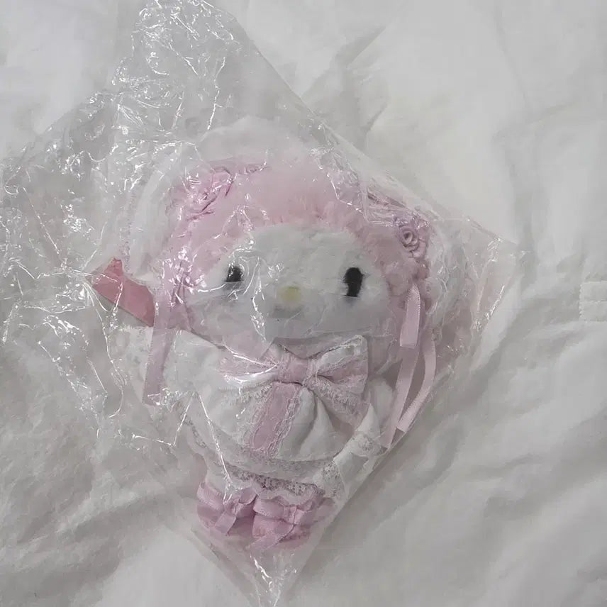 [BUNJANG] White Frill My Melody Mascot / 화이트프릴 마이멜로디 마스코트