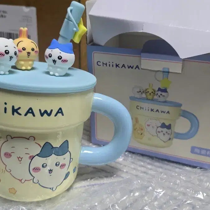 [BUNJANG] Chiikawa "Meonjagwi" Mug Cup with Lid / 치이카와 먼작귀 머그컵