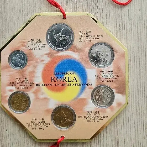 [BUNJANG] 2004 Korean Coin Mint Set - 6 Types (Unused) / (미사용) 2004년한국의 주화 기념 주화 6종 민트 세트
