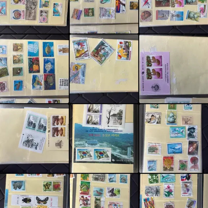 [BUNJANG] Vintage Stamp Collection (Approx. 130 pcs, Early 1990s) / 수집 우표 130장 정도 1990년대 초