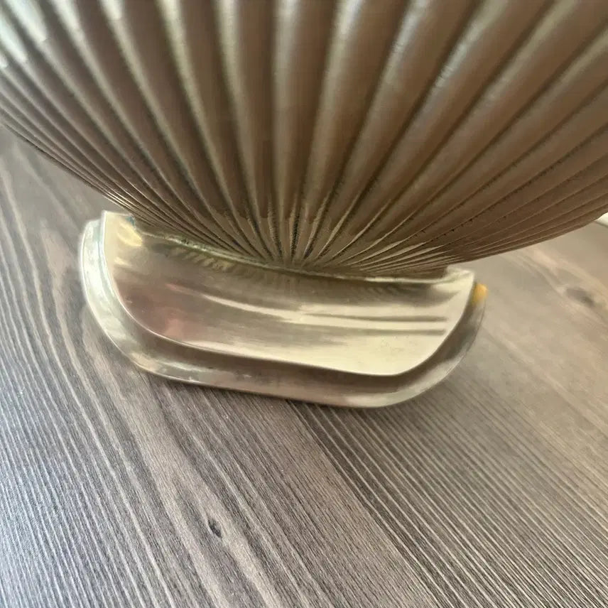 [BUNJANG] Vintage Brass Shell Design Bookends / 빈티지 브라스 북엔드