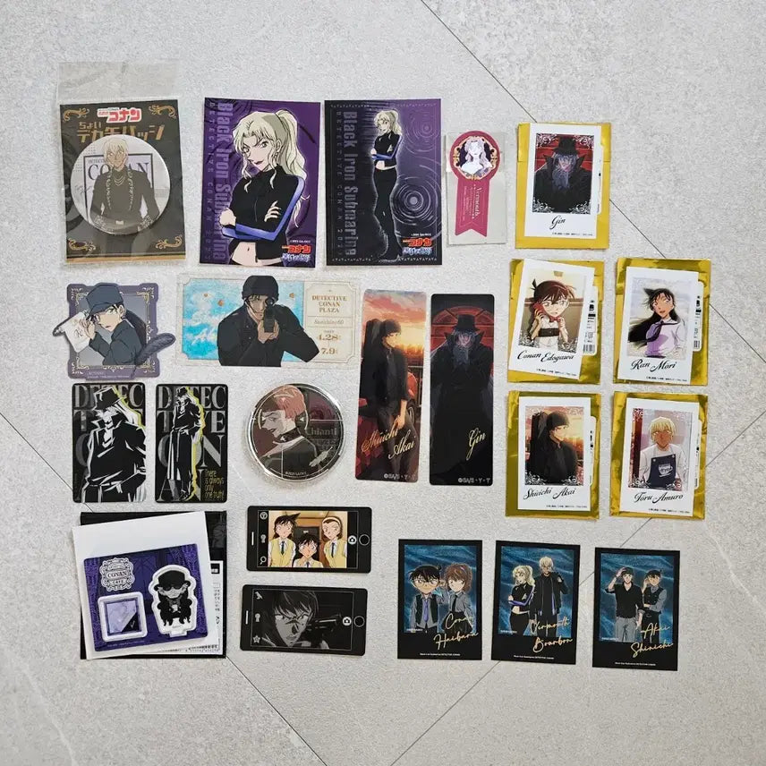 [BUNJANG] Detective Conan Trading Pins Set / [세트 판매] 명탐정 코난 캔뱃지 지류 특전