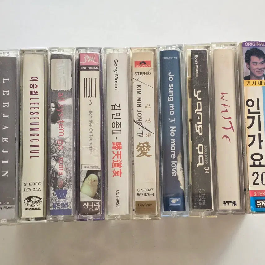 [BUNJANG] Various Artists "Inkigayo 20" Cassette Tape Bundle Set (10 Tapes) / 55 이재진, 이승철, 룰라, 에이치오티, 김민종, 김민종, 조성모, 양파, 화이트, VA (인기가요 20) 카세트테이프 총 10개 일괄판매