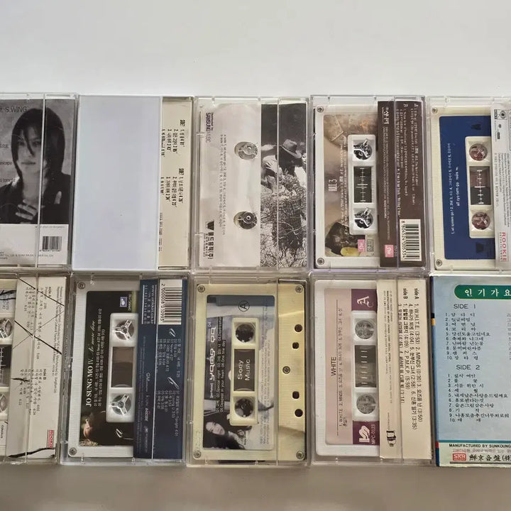 [BUNJANG] Various Artists "Inkigayo 20" Cassette Tape Bundle Set (10 Tapes) / 55 이재진, 이승철, 룰라, 에이치오티, 김민종, 김민종, 조성모, 양파, 화이트, VA (인기가요 20) 카세트테이프 총 10개 일괄판매
