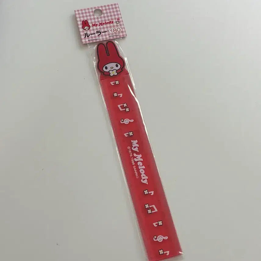 [BUNJANG] Vintage My Melody Red Ruler / 고전빨간마이멜로디 빨마 자