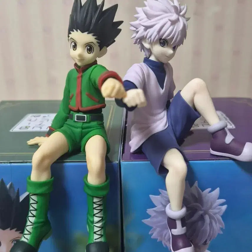 [BUNJANG] Hunter x Hunter Gon &amp; Killua Noodle Stopper Figure Bundle / 곤 키르아 누들스토퍼 (상자o)