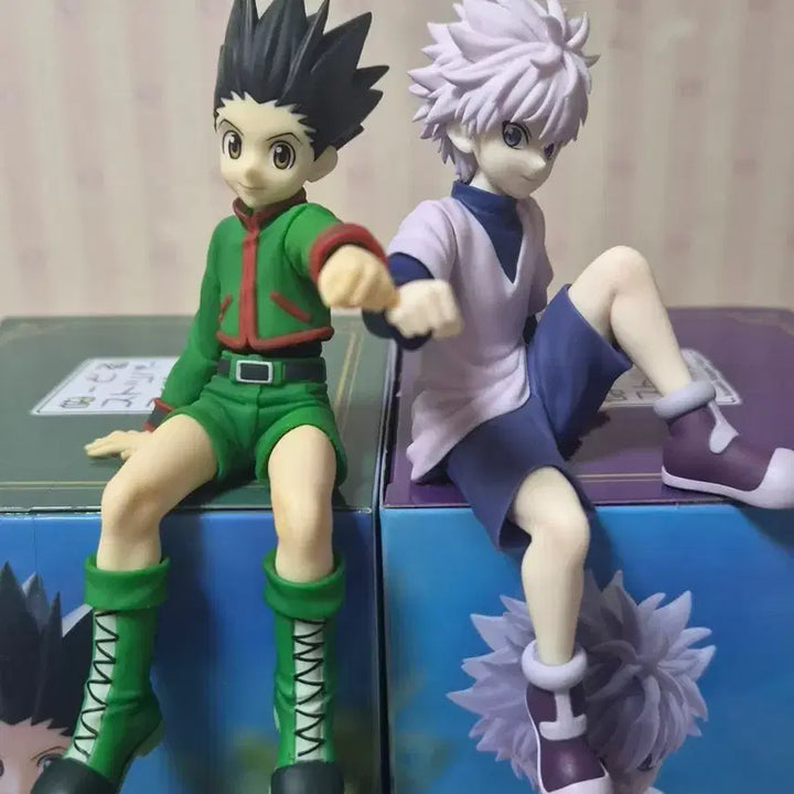 [BUNJANG] Hunter x Hunter Gon &amp; Killua Noodle Stopper Figure Bundle / 곤 키르아 누들스토퍼 (상자o)