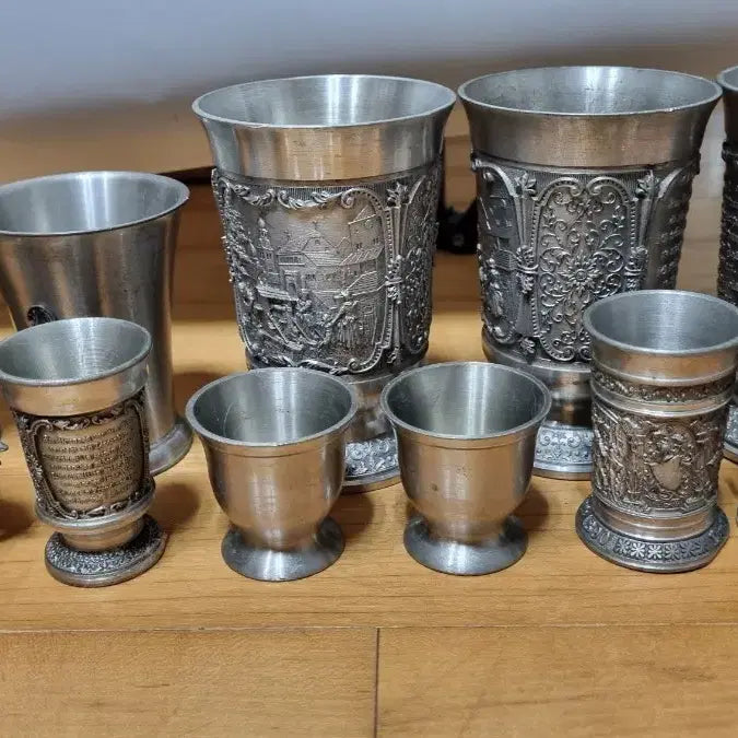 [BUNJANG] Pewter Cup Set Bundle / 주석 컵 세트 일괄
