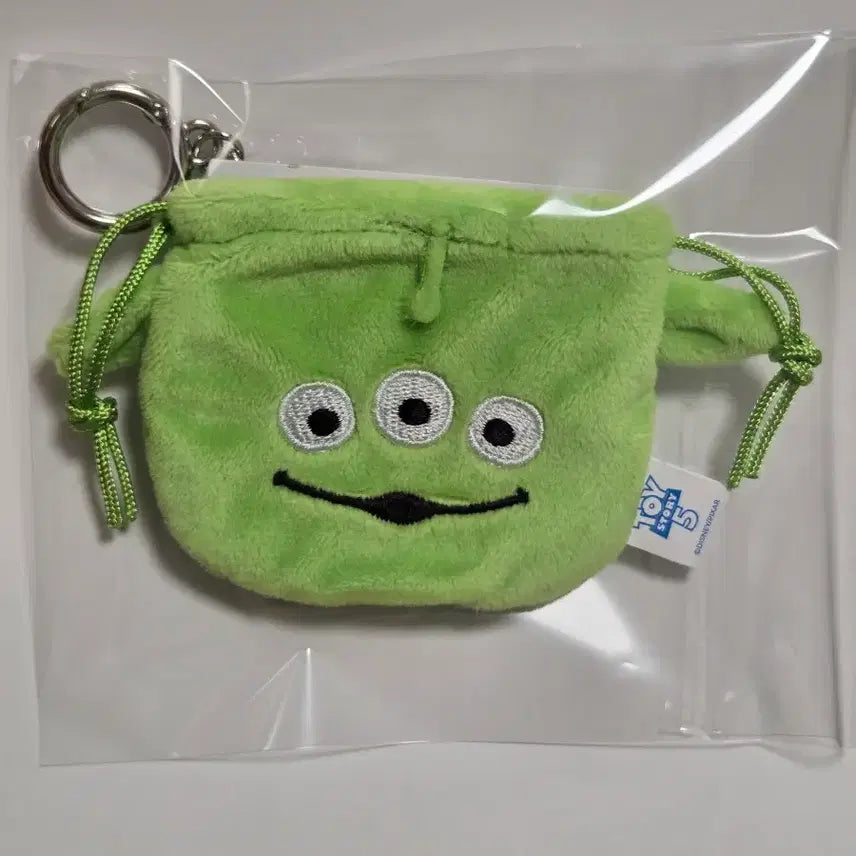 [BUNJANG] Toy Story Alien Mini Drawstring Pouch Keychain / [새상품] 토이스토리 알린 미니 조리개 주머니 파우치 키링