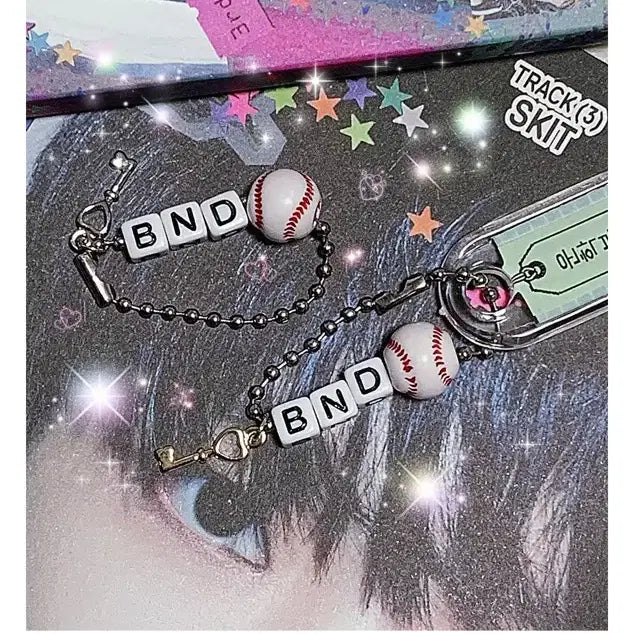 [BUNJANG] BOYNEXTDOOR Unofficial Baseball Dog Tag Keychain Bundle Set / 보넥도 비공굿 야구공 군번줄 키링 일괄 양도