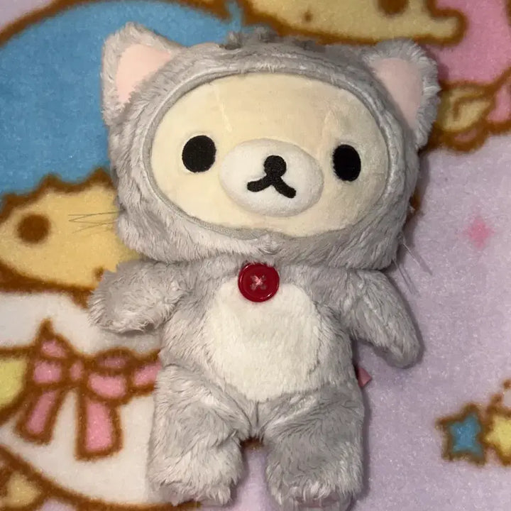 [BUNJANG] Vintage Cat Rilakkuma Plush / 고전 네코 코리락쿠마 인형