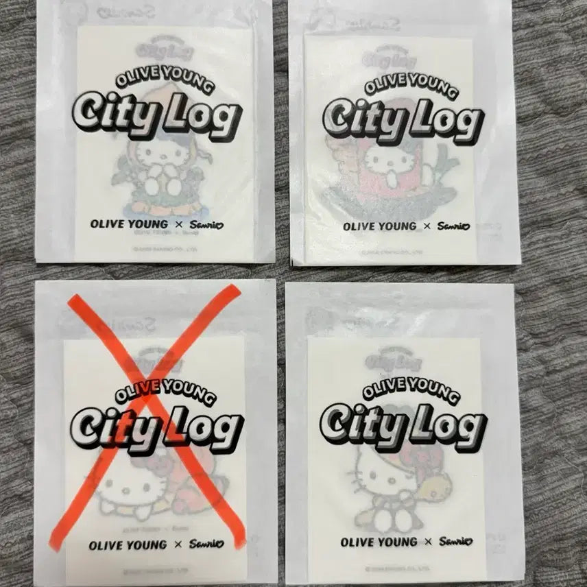 [BUNJANG] Citylog Hello Kitty Giant Removable Sticker Set / 올리브영 시티로그 헬로키티 대왕 리무버블씰 스티커 팝니다 :-)