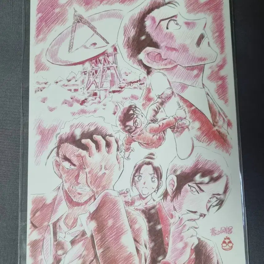 [BUNJANG] Detective Conan The Anxious Scarlet Visual Board / 명탐정코난 척안의잔상 일러스트 비쥬얼 비주얼 보드