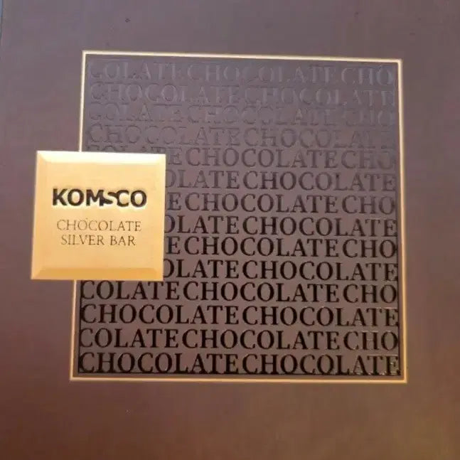 [BUNJANG] KOMSCO Chocolate Silver Bar 100g / 한국조폐공사 초콜릿 100g 실버바