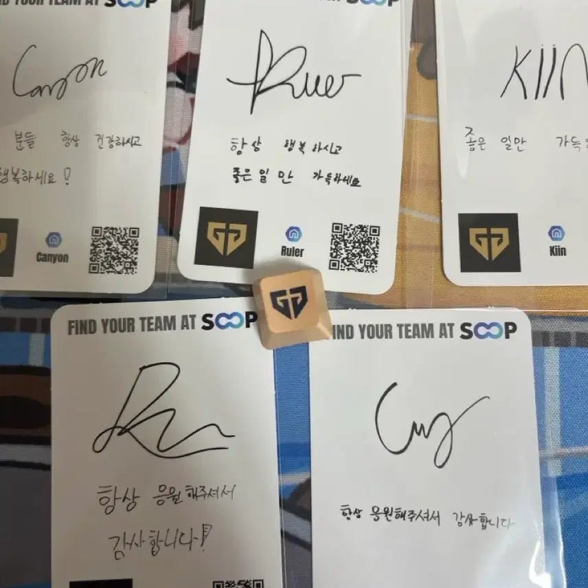 [BUNJANG] Gen Z Signed Photocard + Keycap Set / 젠지 싸인 포카 + 키캡
