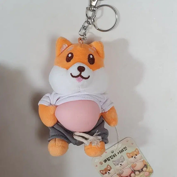 [BUNJANG] Bae Mallangi Shiba Inu Plush Keychain New / 배말랑이 시바견 인형 키링 새상품
