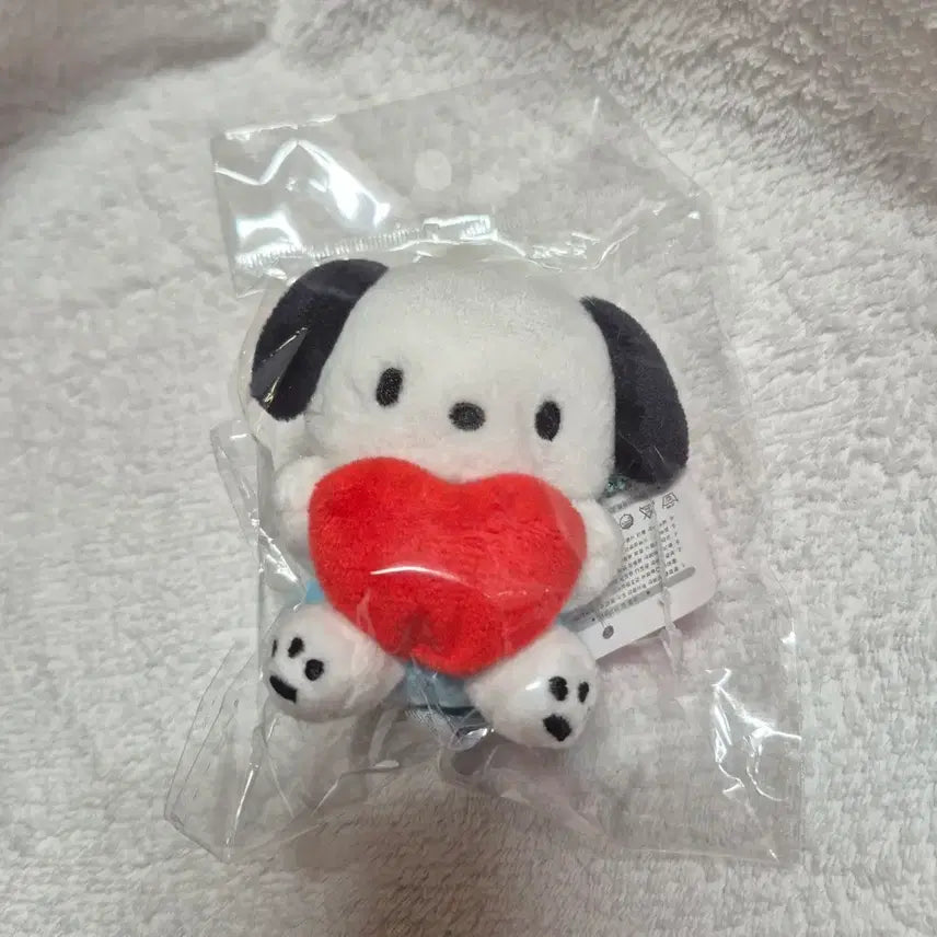 [BUNJANG] Pochacco Heart Keychain Plush (Sealed) / (미개봉)미쟝센 포차코 하트 키링 인형