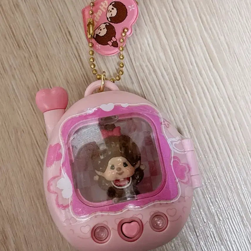 [BUNJANG] Monchhichi Tamagotchi Figure Keychain / 몬치치 다마고치 피규어 키링