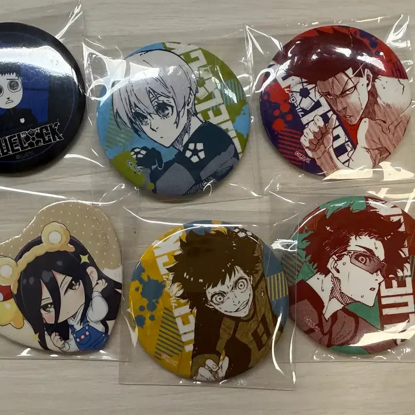 [BUNJANG] Blue Lock Original Art Can Badge Bundle Set / 블루록 캔뱃지 일괄