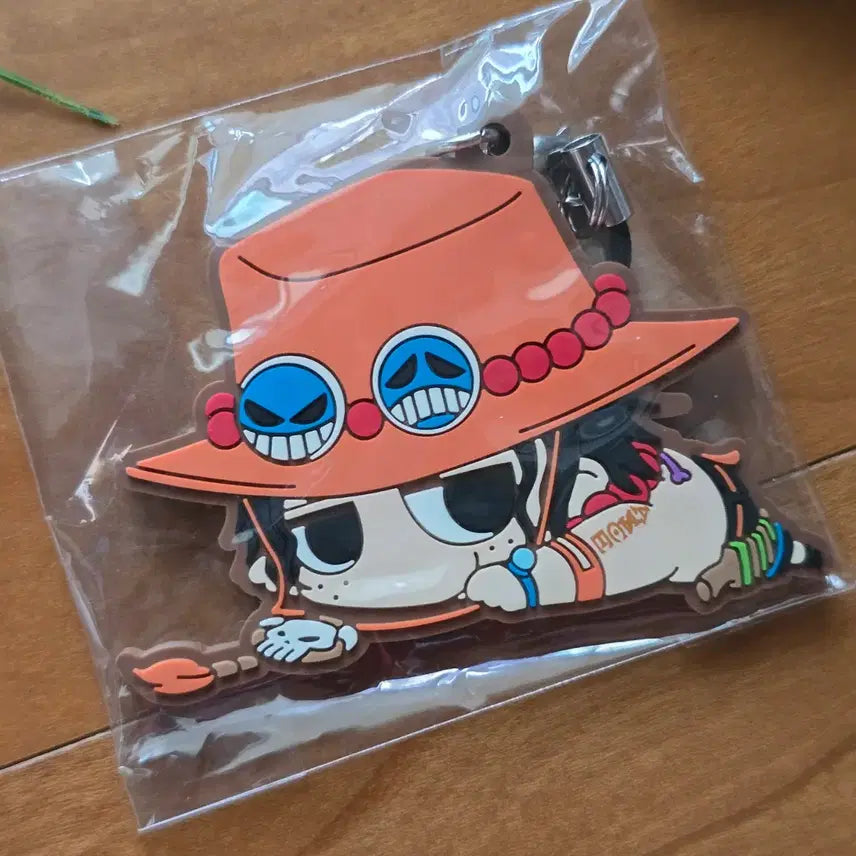 [BUNJANG] One Piece Ace Daru~un Rubber Strap / 원피스 에이스 러버 스트랩 - Used