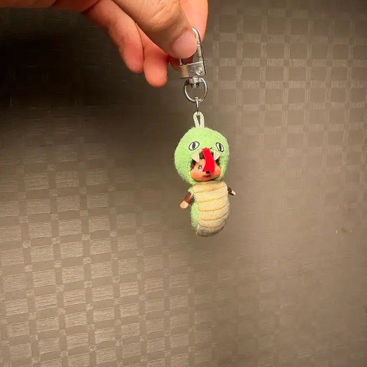 [BUNJANG] Snake Monchhichi Mini Keyring / 뱀 몬치치 미니키링