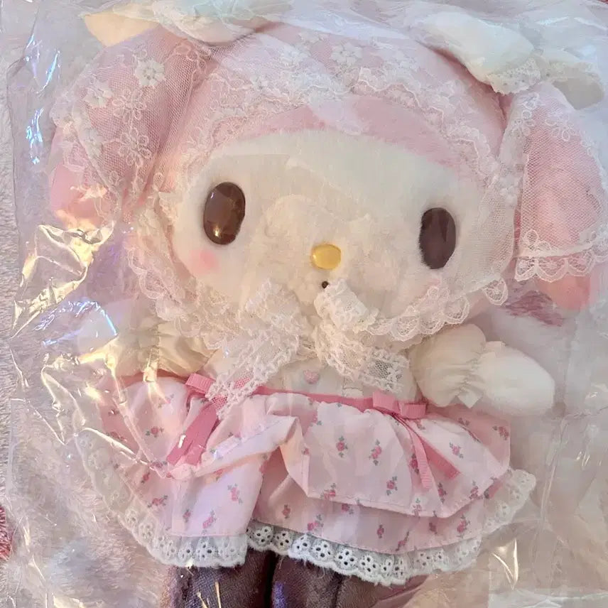 [BUNJANG] Sanrio Forest Lace My Melody Kitty Plush Bundle Set / 산리오 포레스트 레이스 마이멜로디 키티 누이 인형 일괄