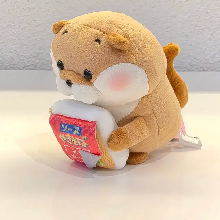 [BUNJANG] Authentic Otter Eating Cup Noodles Plush Doll / 정품)컵라면먹는 수달 인형