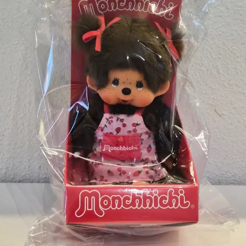 [BUNJANG] Monchhichi Cherry Apron Doll / 정품)체리앞치마 몬치치 박스인형