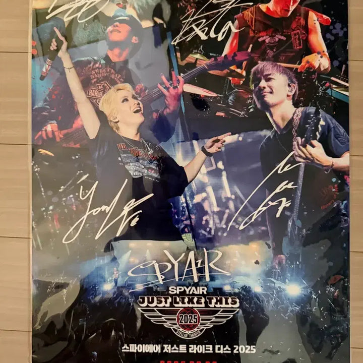 [BUNJANG] SPYAIR Just Like This 2025 Korea Release Commemorative Poster / SPYAIR 저락디 2025 한국 개봉 기념 포스터