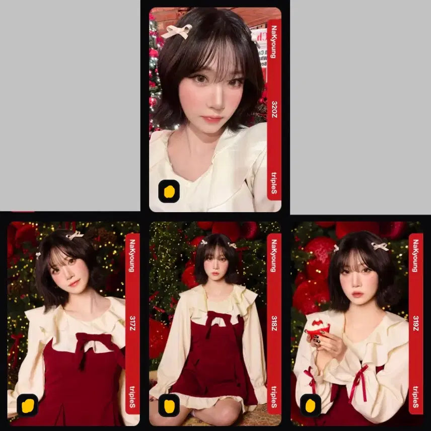 [BUNJANG] tripleS Nakyung E317-E320 Christmas Object Set / 트리플에스 나경 e317-e320 크리스마스 오브젝트 세트